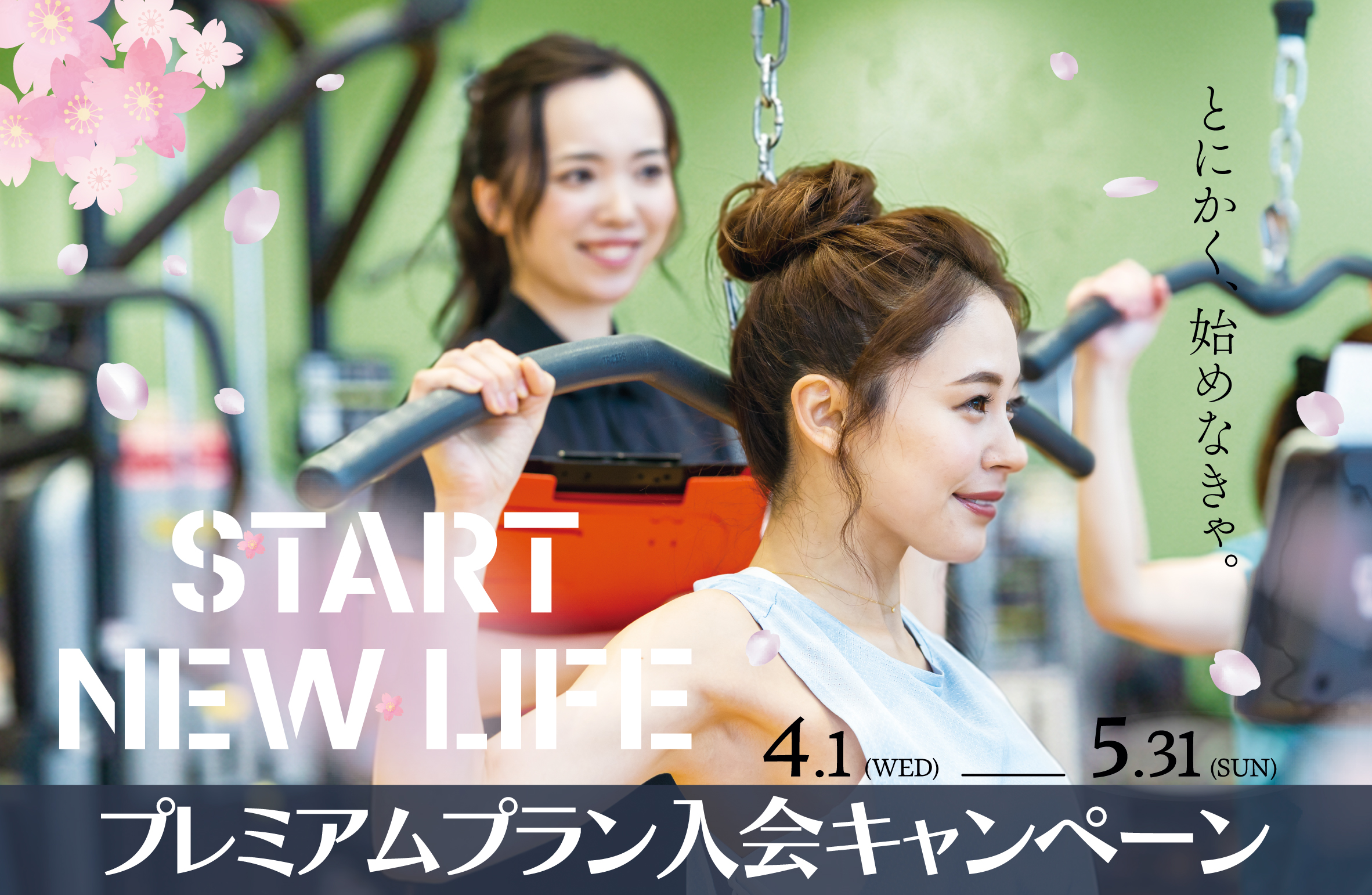 START NEW LIFEプレミアムプランの入会キャンペーン実施中！